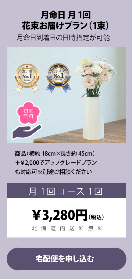 月命日／月1回お届けプラン（1束）